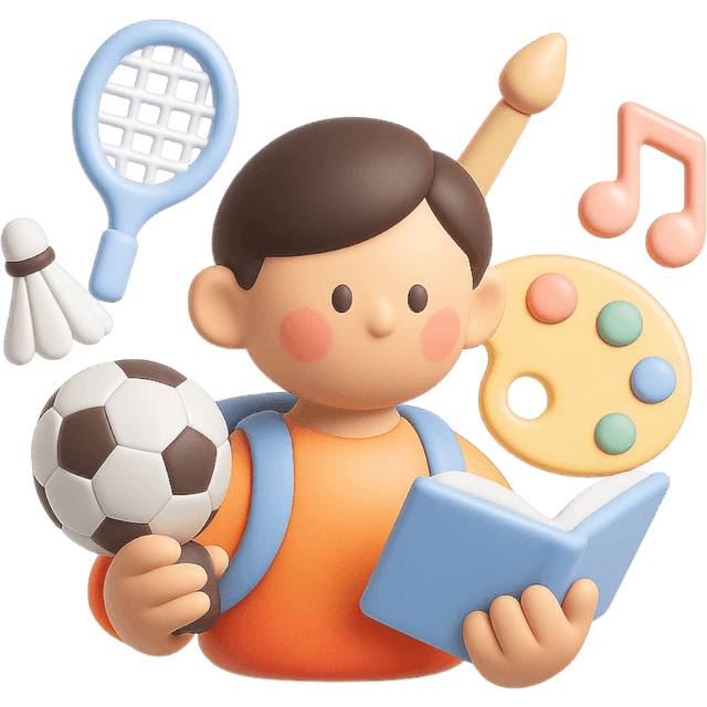 Student juggling multiple extracurricular activities