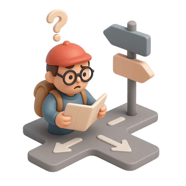 Student looking uncertain about future career path